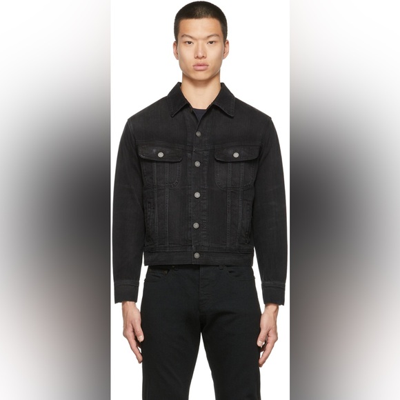Saint Laurent Black Truck Denim Jacket